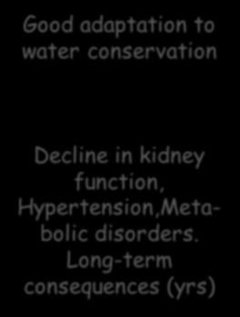 Long-term consequences (yrs) Good water conservation was
