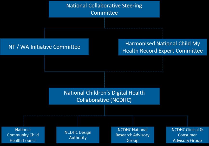 APPENDIX C - Proposed governance and key engagements for the Child Digital Health Checks scoping and discovery phase.