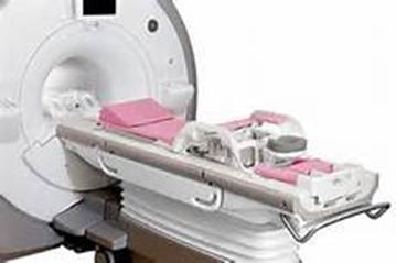 MRI Using a high field MR Magnet of at least 1,0T With a additional appropriately sized surface breast coil,