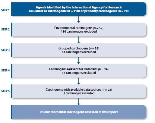 a. Selected environmental carcinogens 31 Results reflect: 1.