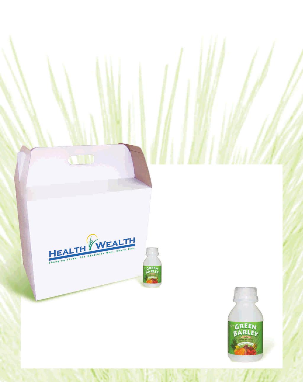 PRODUCT PACK The standard Retail Price (SRP) HWIC Product Pack is Php5,995 vat inclusive I Pack contains 28 bottles of Green Barley atotal Food good for 196 days HEALTH WEALTH