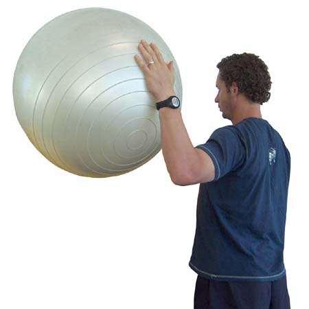the ball in a small circular pattern Try the exercise at a variety of shoulder angles