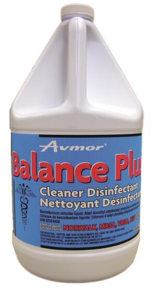 *Highly Recommended Balance Plus Disinfectant Cleaner As recommended by CDC, Balance Plus has claims against non-enveloped viruses.