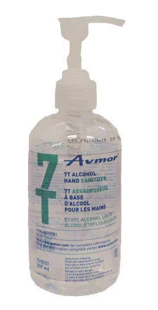 7T Gel Alcohol Based Hand Sanitizer Produces a thick, stable lather that leaves skin with a soft,