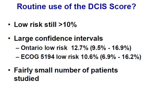 DCISionRT Provides recurrence risk & predicts radiotherapy benefit