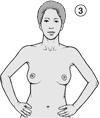 cancer more noticeable. Look for changes in the shape and contour of the breasts, especially in the lower part of the breasts. 3.