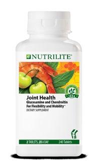 Joint Health 10-6964, 10-4664 s Nutrilite Joint Health is the only product among top competitors to include Acerola Concentrate and Glucosamine Sulfate.