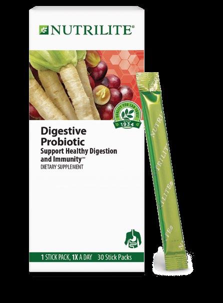 Nutrilite Digestive Probiotic Align Probiotic Supplement Fructooligosaccharides (from Chicory Root) 1 g Proprietary Blend Lactic Acid Bacteria (Streptococcus