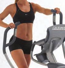 The great feel of Octane s standing elliptical are complemented by innovative programs such as the 30:30 interval challenge and customizable heart