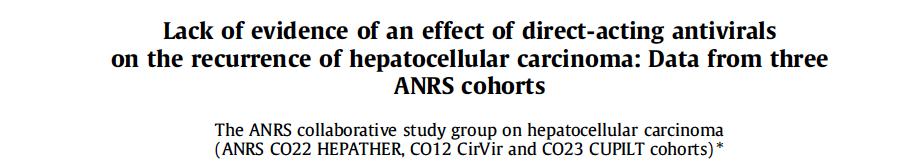 The ANRS collaborative study group on HCC.