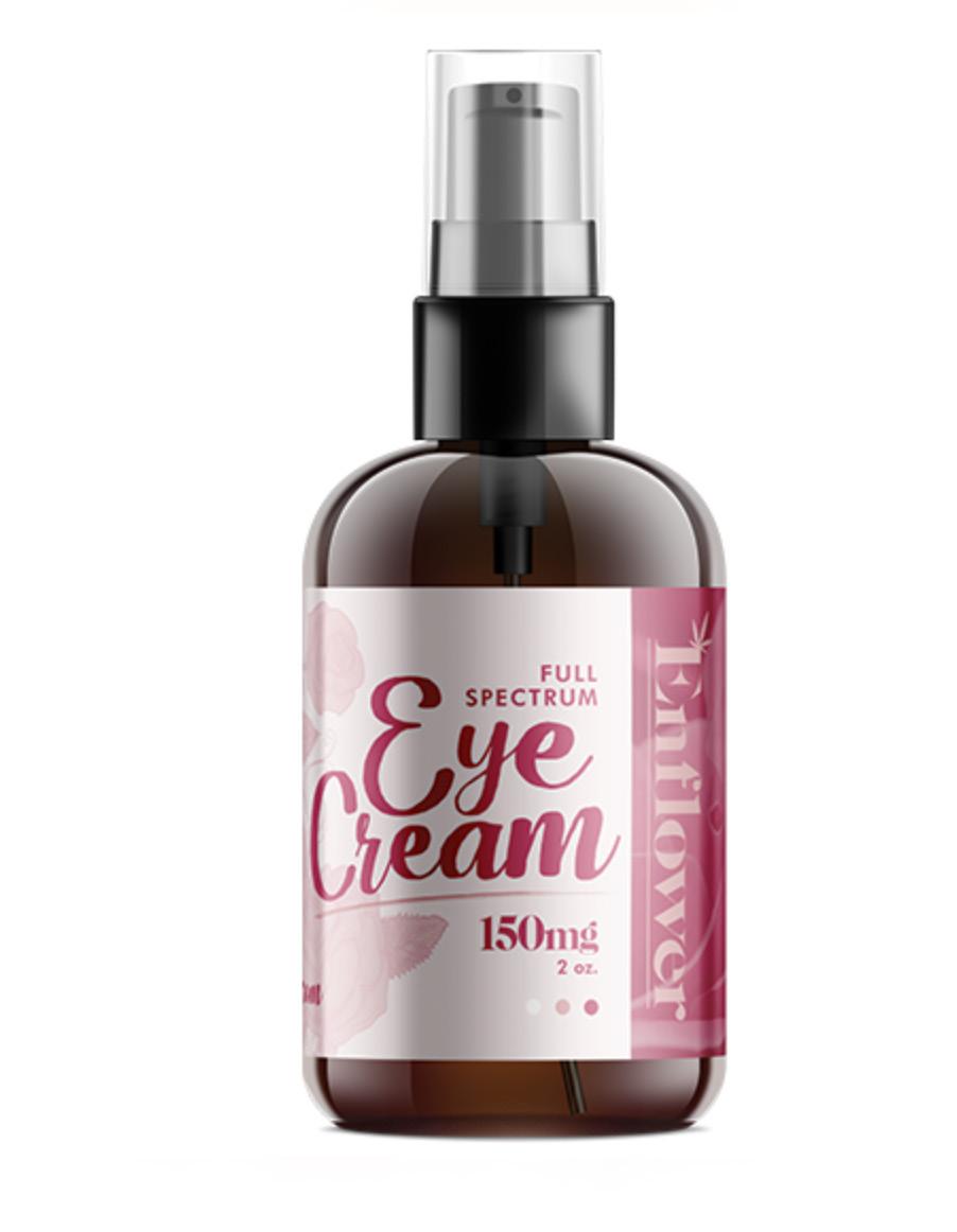 Enflower Full Spectrum Eye Cream 2oz (150mg) Enflower has formulated an optimum CBD eye cream to counter and attack pesky eye problems.