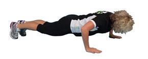 Lay down on a bench with your feet on the floor; if your knees are lower than your hip joints then you need to place a low step at the foot of the bench for your