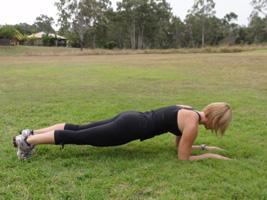 Planks: Planks can be performed on your knees or your toes.