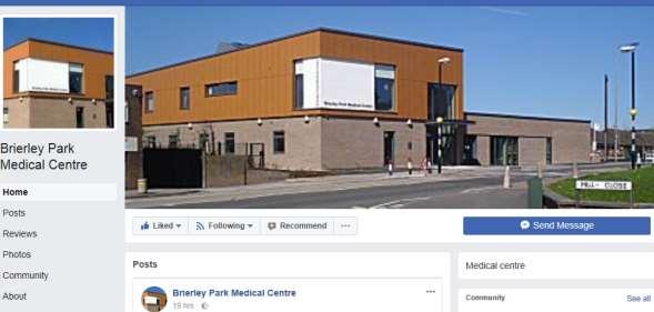 Facebook We have recently set up a Facebook Page for the surgery, where