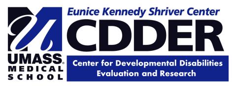 Training produced by the Center for Developmental Disabilities Evaluation & Research (CDDER)