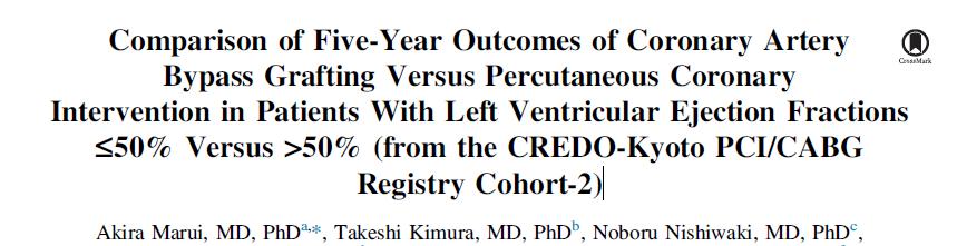 We identified 3,584 patients with 3-vessel and/or left main disease of 15,939 patients undergoing first myocardial revascularization enrolled in the CREDO-Kyoto PCI/CABG Registry Cohort-2.