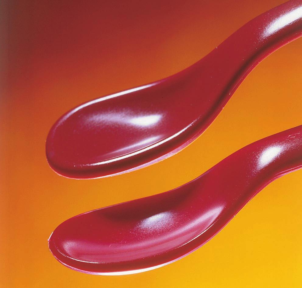 Kapitex Maroon Spoons 18 Kapitex Maroon Spoons These sturdy spoons have shallow, narrow bowls and the design makes it easier to get foodstuffs into the mouth compared with a traditional spoon.