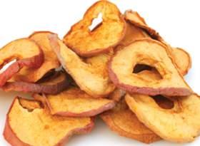 Apple Chips Recipes of the Month Apples are in season, these chips make a great after-school snack! (author: S.H.) Instructions: 1. Preheat your oven to 175º while you are preparing your apple 2.