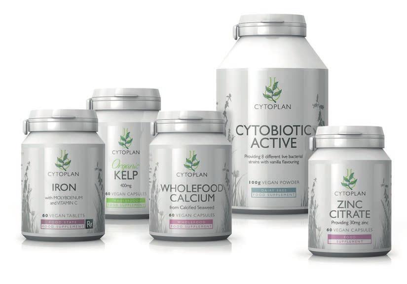 LIVE BACTERIA Cytobiotic Active contains 8 strains of live bacteria in a powdered form.