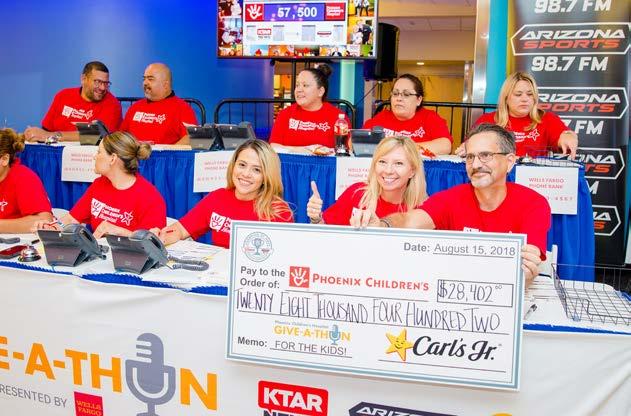 ABOUT THE EVENT Now in its nineteenth year, the KTAR News & Arizona Sports Give-A- Thon benefiting Phoenix Children s is hosted every August.