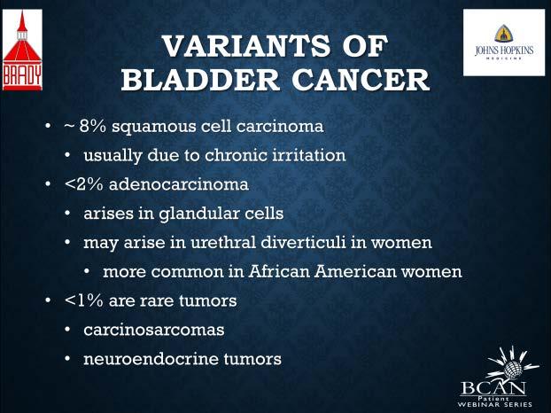 for some reason more common in African American women. It's just the [inaudible 00:20:35] points right there. There are more types of tumors that are very rare.