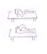 3. Position yourself on your side with your head supported.