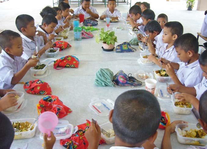 An IAEA study using stable isotopes demonstrated that there was an increase in vitamin A stored in children eating fortified rice. (Photo: T.