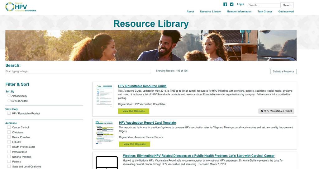 HPV Roundtable Resource Library