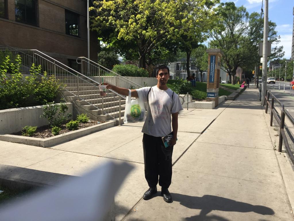Our Street Ministry continues to help many with necessities for living. This Young Indigenous man Mark, received some gift cards for clothing and food.