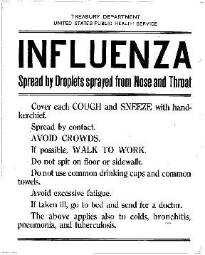 Pandemic influenza control 1918 International Health