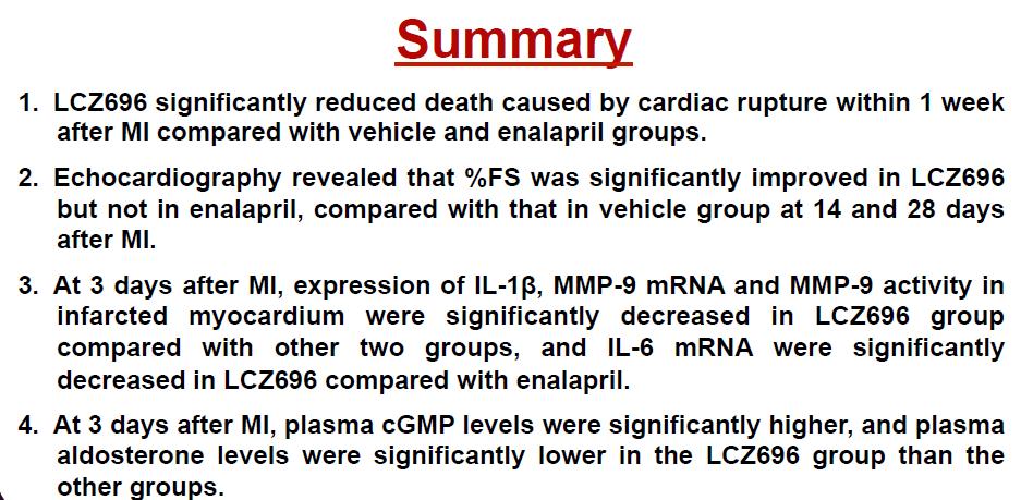 Cardioprotective Effect of LCZ696 (sacubitril/valsartan) After
