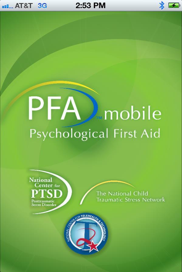 PFA Mobile TM Overview PFA Mobile TM, is a fully 508 compliant smartphone application for mobile Apple and Android products. The app is designed to assist responders in the field.