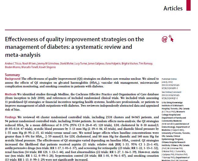 Systematic review of