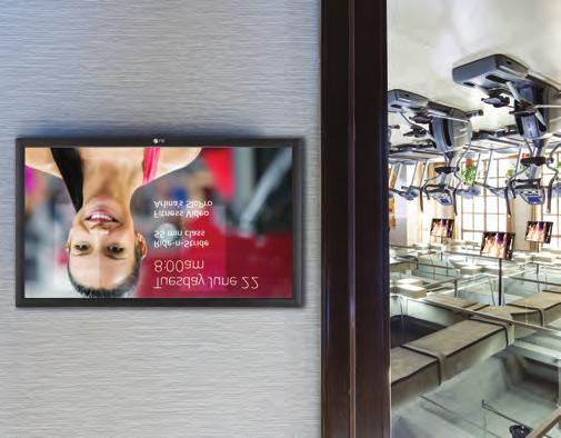 programs and unique offers Streaming training videos catering both to the individual and group fitness experience INCREASE SOCIALIZATION WITH MEMBERS Digital signage is perfect for gyms to showcase
