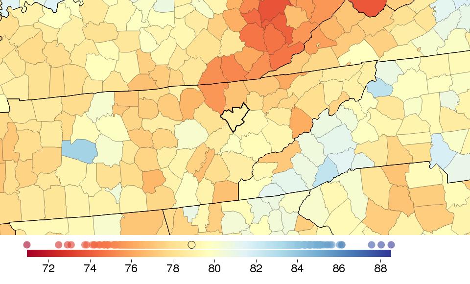 COUNTY PROFILE: Anderson County, Tennessee US COUNTY PERFORMANCE The Institute for Health Metrics and Evaluation (IHME) at the