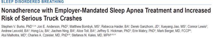 Criteria- Sleep study via network of Clinics across US If sleep study positive, immediate