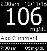 Meter Settings Last Result Last Result Select whether the previous blood glucose result appears with the current blood glucose result. Test results older than 24 hours do not appear.