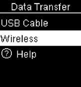 Review Your Data 6 Data Transfer Using Wireless Data Transfer Using Wireless This feature allows you to transfer data wirelessly from your meter to another device.