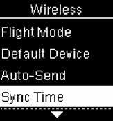 Wireless Communication and Meter Pairing Sync Time Sync Time Select whether to synchronize the time and date to the default paired device. 1 2 3 7 Turn the meter on by briefly pressing.