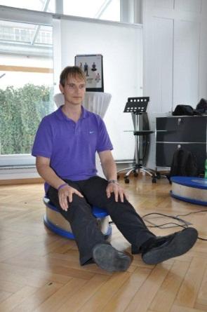 Photo 21: Another option for a sitting position on the OSFLOW is the long seat. Your whole quads rest on the OSFLOW.
