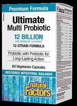 These vegetarian-friendly formulas are available in two different strengths: 1) as a daily probiotic providing 12 billion live probiotic cultures and 2) as a one-per-day critical care probiotic