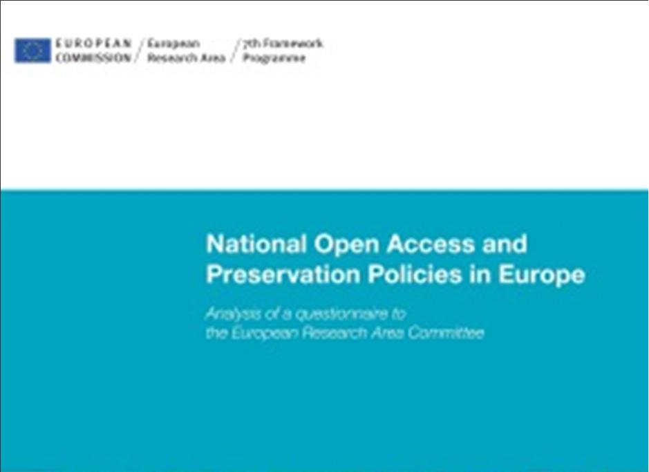 OA in the Member States Conclusions of policy review Disparate follow-up to 2007 EU
