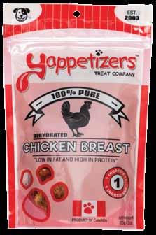 Just like all Yappetizer treats we use no other added ingredients in making our poultry treats.