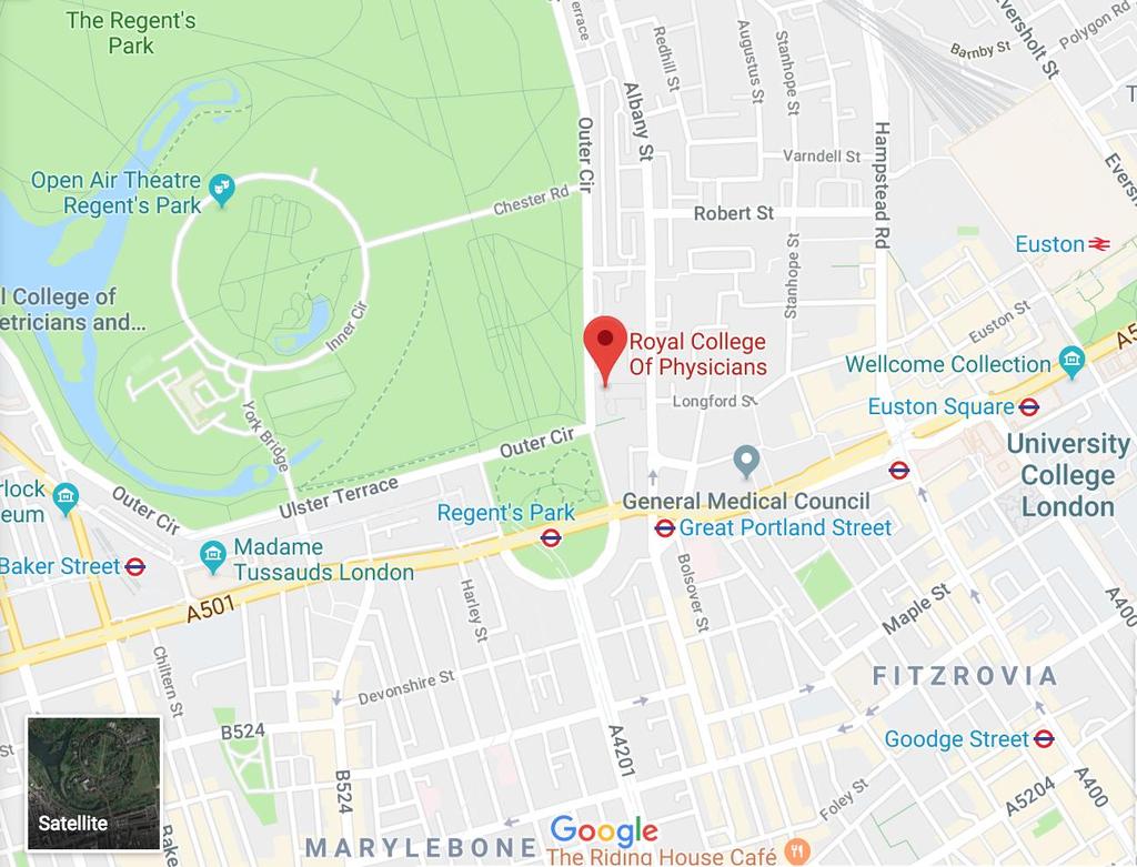 Venue Details Royal College of Physicians 11 St Andrew s Place, London, NW1 4LE Telephone: +44 (0)20 3075 1200 Map of venue Getting