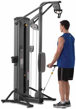 The complimentary motion is used in back extension. By pulling with the handles, the musculature of the upper back is also engaged promoting more complete involvement of the back extensors.