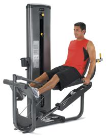 LEg Press The patented design of the articulating seat and back pad provides for more complete hip extension and