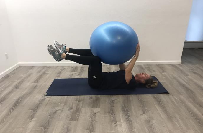 Dead Bug with Stability Ball 30-Day Core Challenge: Modifications & Tips (Days 15 21) Lie on