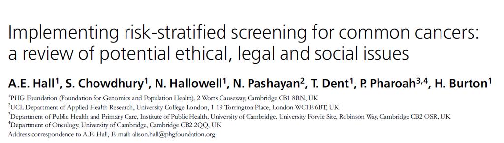 Tailored screening Logistics in the context of service screening?