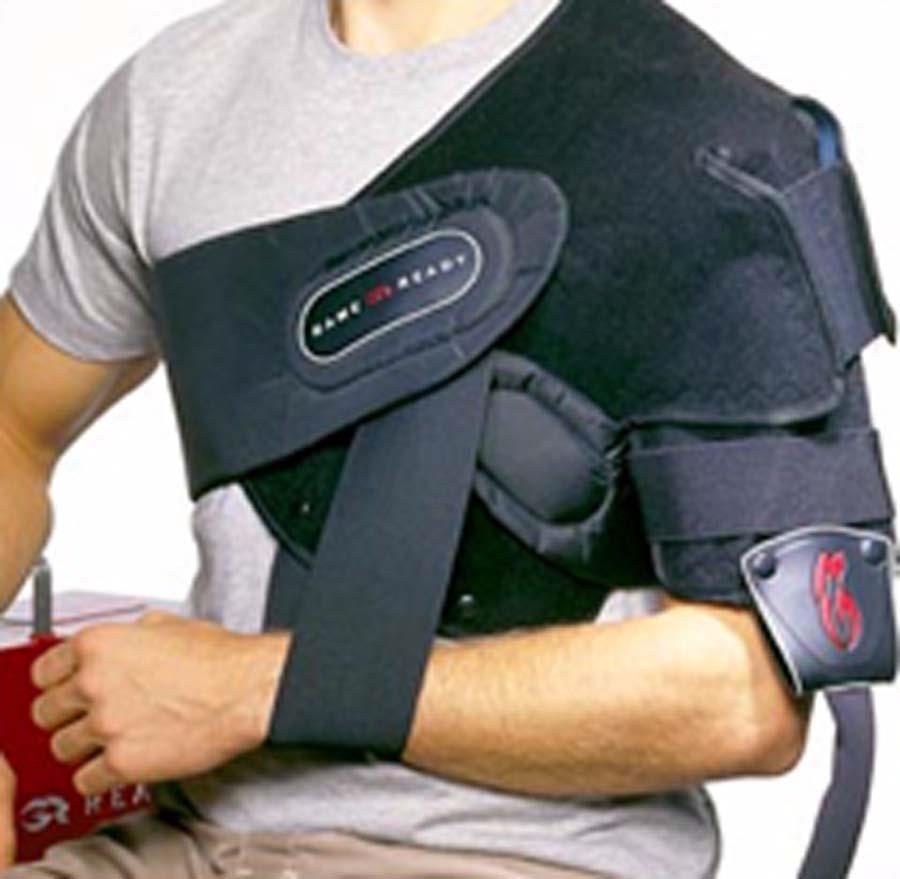 Cryo-Cuff Uses both compression and cold simultaneously Elevation of cooler results in increased cuff pressure Also allows for circulation of cooler