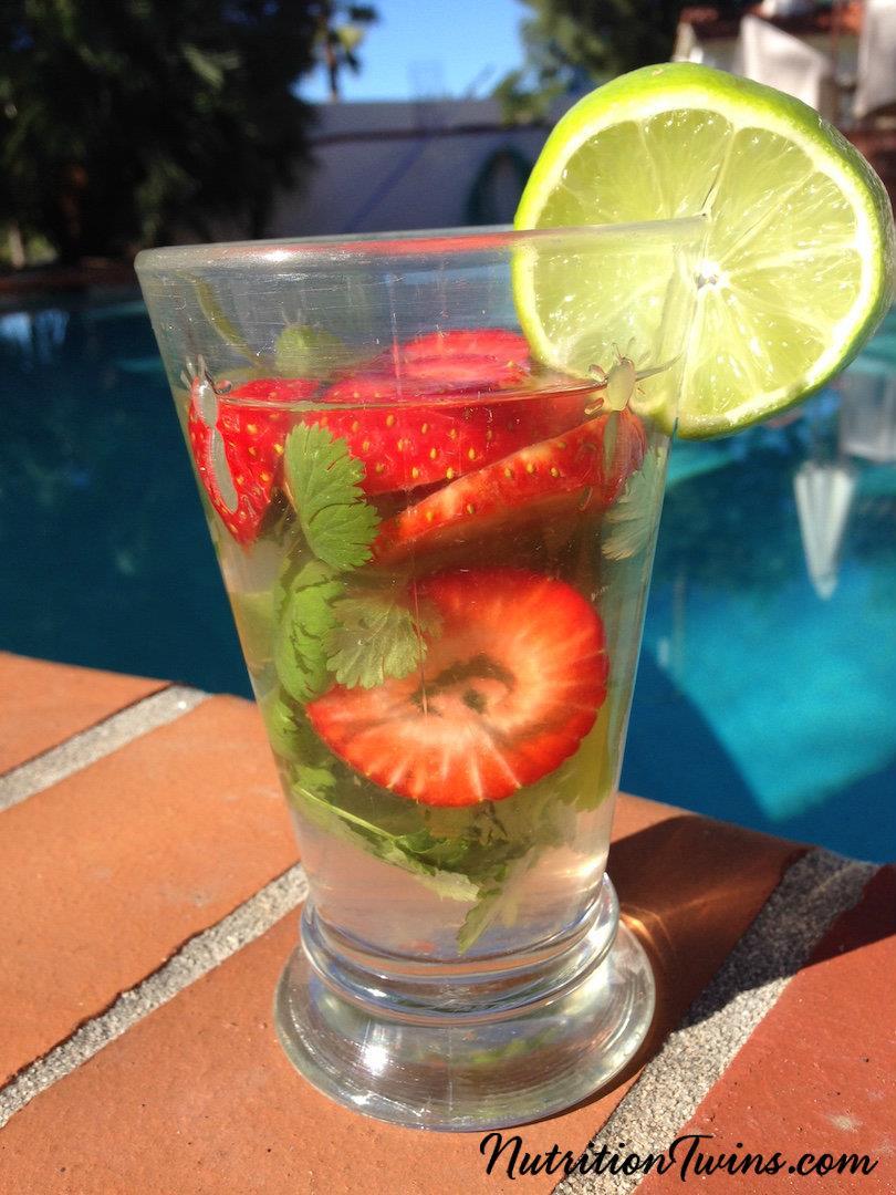 Cilantro Strawberry- Lime Infusion Cilantro Strawberry- Lime Infusion This refreshing, uplifting drink hydrates your body and is infused with flavor bombs like fruits and herbs that pack in nutrients